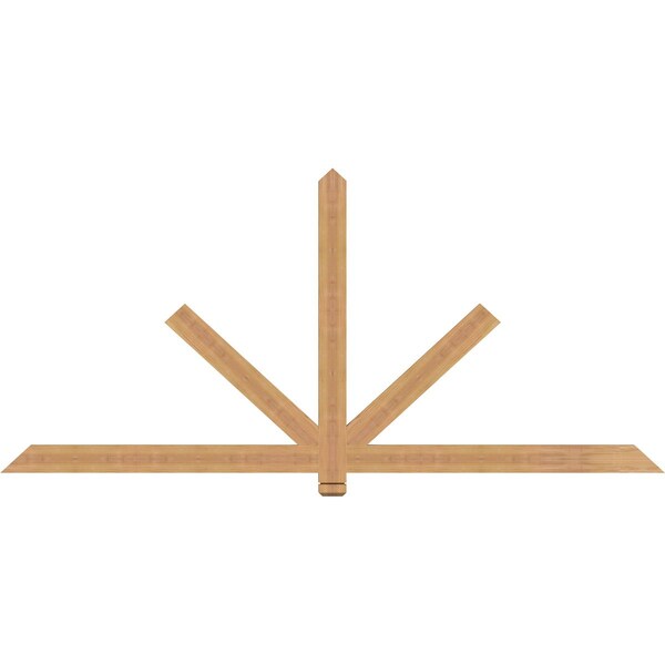 Ekena Millwork Kennewick Timber Gable Bracket, Western Red Cedar, 84"W x 38"H x 1 1/2"D x 3 1/2"F, 11/12 Pitch GBW084X38X0204KEN00SWR - main